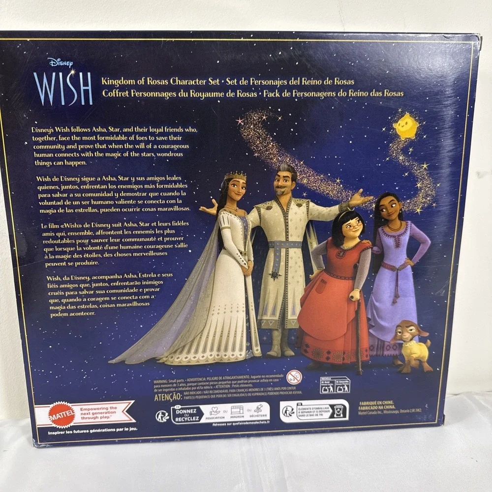 New Mattel Disney Wish Kingdom Of Rosas Character Set‎ W/10 Mini Dolls